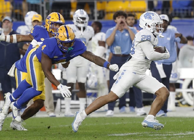 Alijah Huzzie returned a punt for a touchdown for the Tar Heels in UNC's win at Pittsburgh last season.