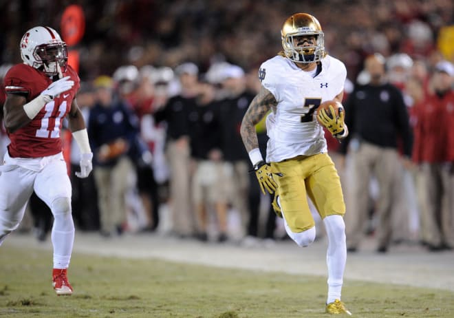 Wide receiver Will Fuller’s performance at the NFL Combine has helped him climb into the first round of several mock drafts.