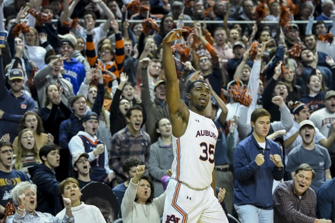 Devan Cambridge (35) exploded from beyond the arc in a handful of games for Auburn last year.