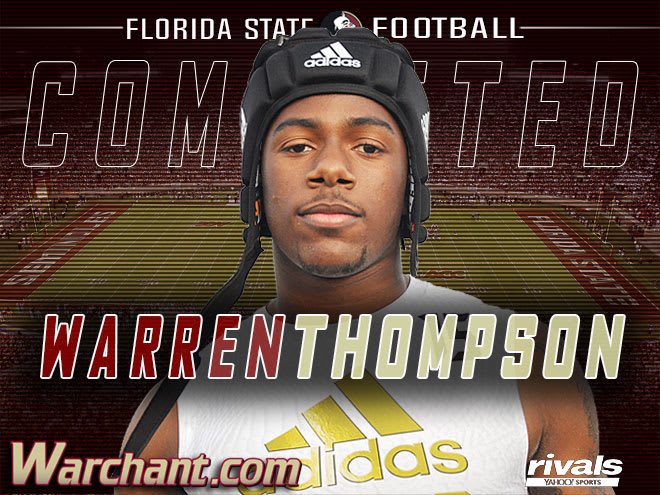 The Armwood jinx is over as Warren Thompson picks the 'Noles.