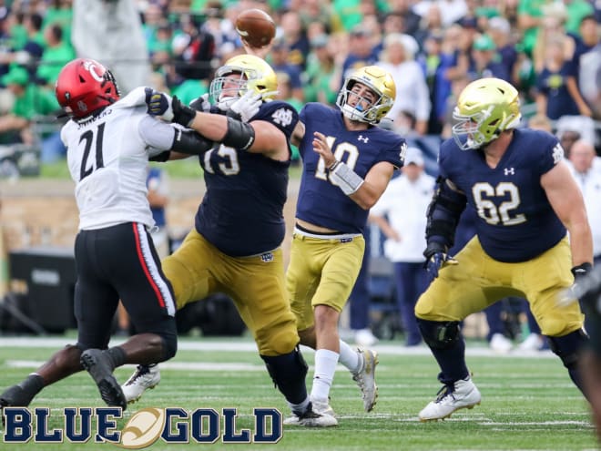 Notre Dame Fighting Irish football loss to Cincinnati brings more offensive  line options, questions