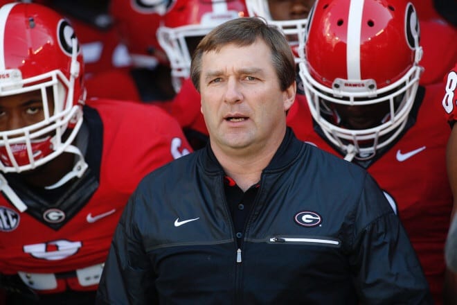 Georgia coach Kirby Smart.