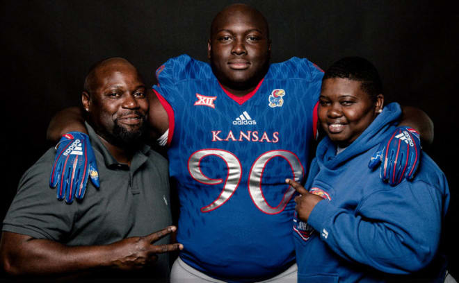 Caldwell committed after talking with his parents following his visit to KU