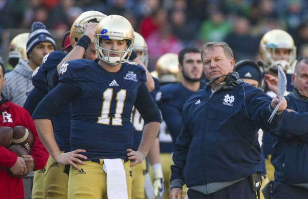 Rees started the last four games in 2010, the last 12 of 2011 and all of 2013 under Brian Kelly.
