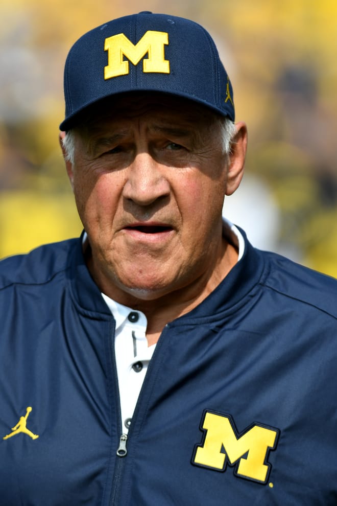 Michigan defensive line coach Greg Mattison likes what he's seen from his group this year. 