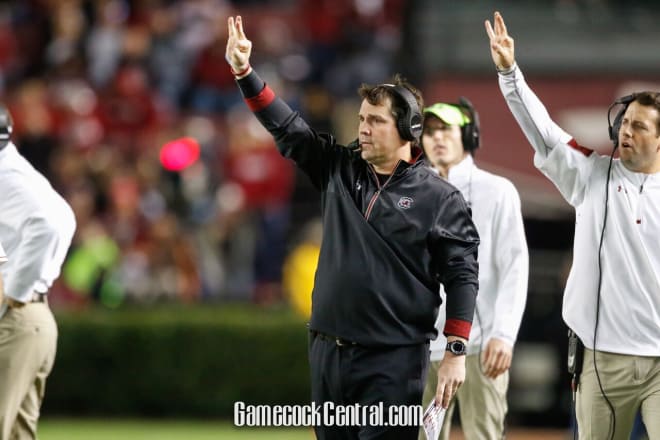 Will Muschamp has led the Gamecocks to a bowl game in his first season as head coach.