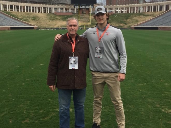 Brayden Bapst had a great time on his first college visit last weekend.
