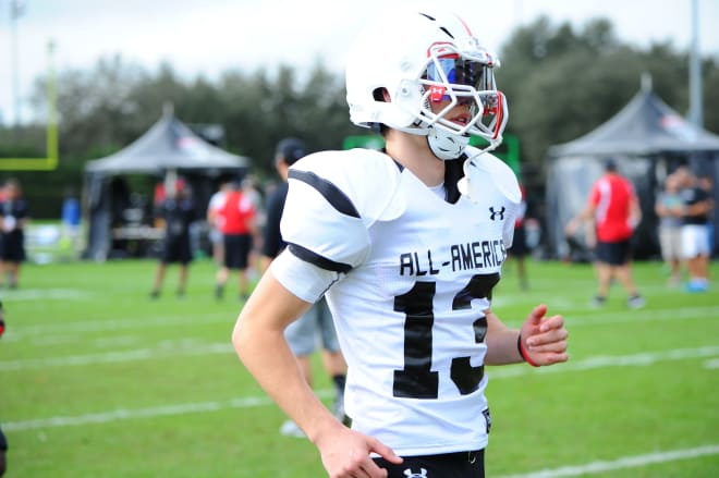 Dom Maggio at the 2016 Under Armour All-American Game practices