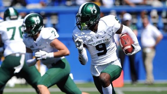 Former Oregon defensive back Chris Seisay now plays WR for Portland State