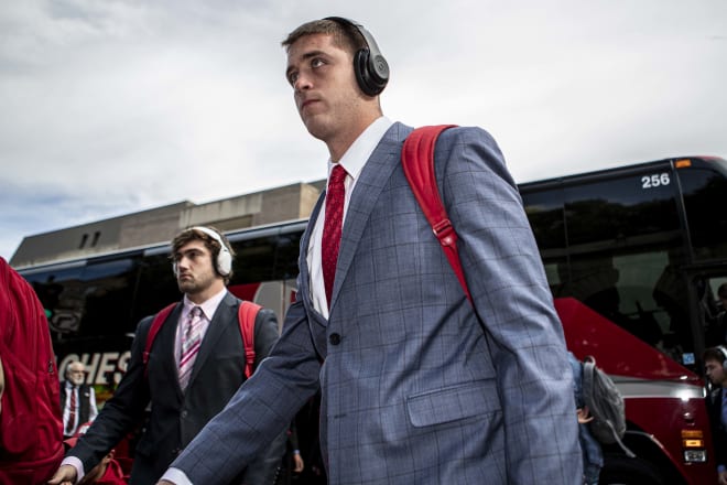 Notre Dame Fighting Irish quarterback Jack Coan