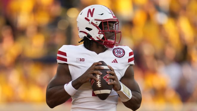 Sims started two games at Nebraska and completed 28-47 passes for 282 yards and one TD and was intercepted six times (AP Photo/Abbie Parr)