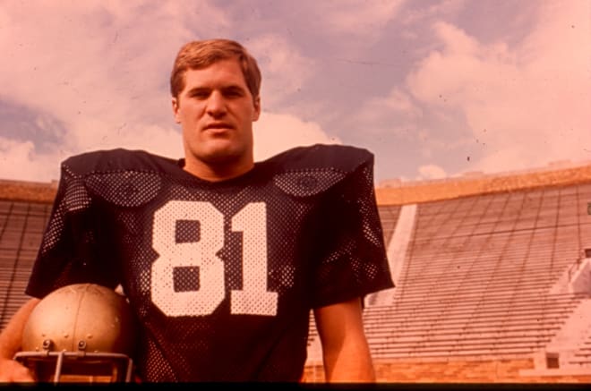 Notre Dame tight end Ken MacAfee was the Walter Camp Player of the Year in 1977.