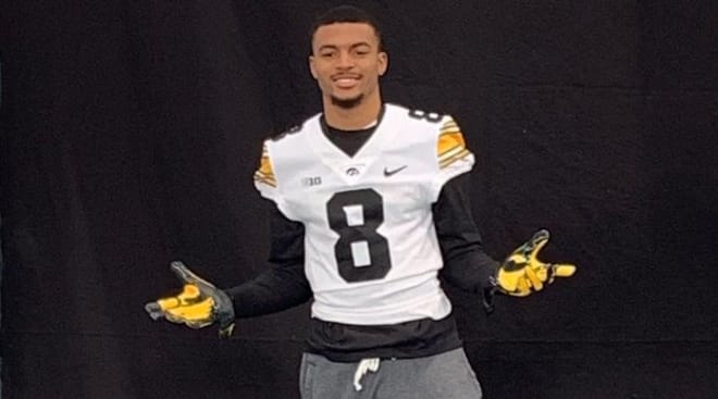 Class of 2020 cornerback David Carter Jr. was among the prospects at Iowa's junior day Sunday.