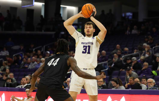 Robbie Beran is coming off of a 16-point effort in NU’s last game, against Michigan.