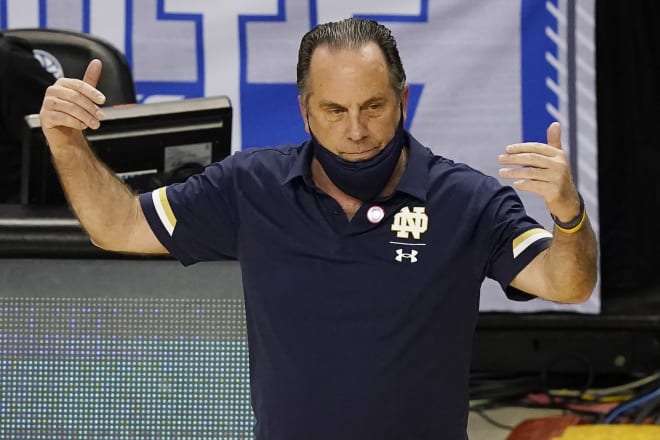 Notre Dame Fighting Irish men’s basketball head coach Mike Brey