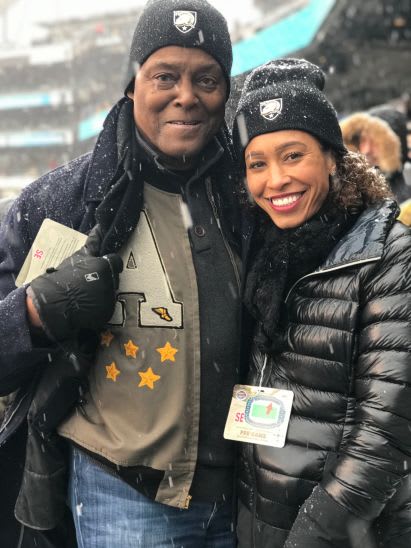 Steele with his daughter, Sage Steele, a Co-Host of ESPN’s SportsCenter