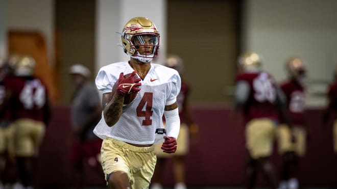 Keon Coleman used his speed and agility to win 1-on-1 battles in Friday's practice.