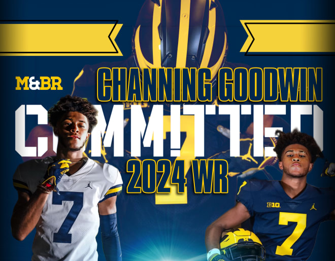 Class of 2025 wide receiver Channing Goodwin commits to Michigan
