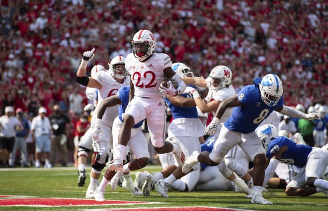 Nebraska running back Gabe Ervin Jr.