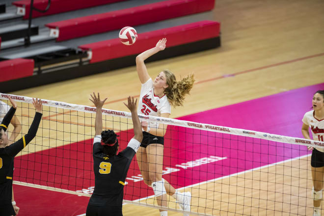 Nebraska middle blocker Callie Schwarzenbach