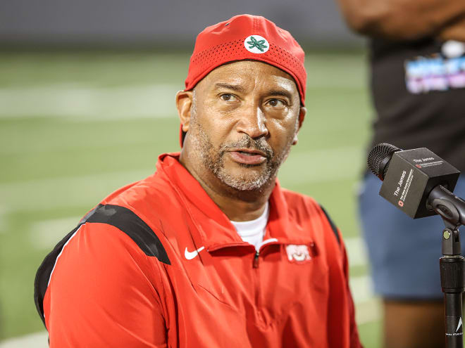 Ohio State cornerbacks coach Tim Walton thinks his group is poised to take a step forward this year. (Birm/DTE)