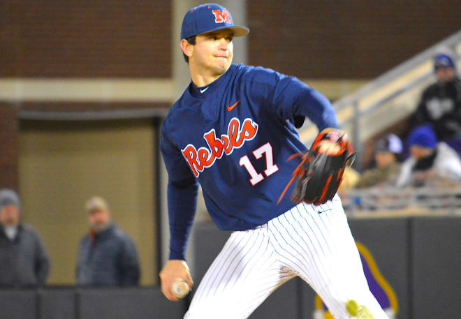 Gunner Hogland and (13)Ole Miss picked up a 2-1 win over (17)East Carolina Saturday in the Keith LeClair Classic.