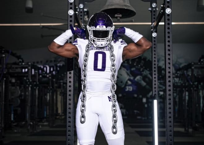 Chinedu Onyeagoro visited Northwestern for the first time on an official visit from May 10-12.