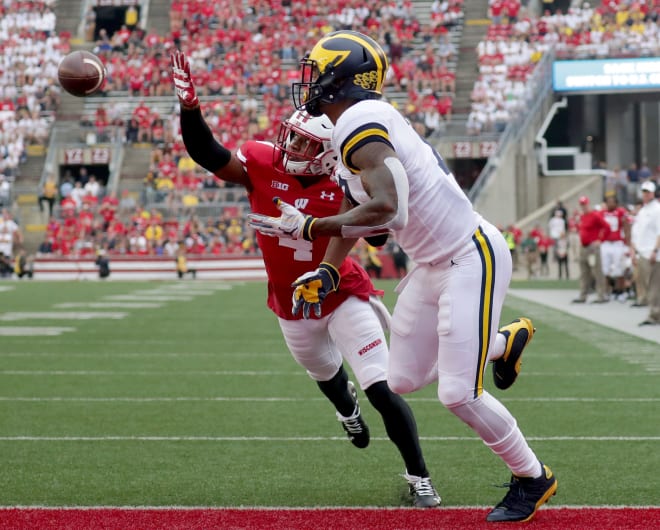 Redshirt sophomore wide receiver Tarik Black looks to make a play on a day when too few were executed.