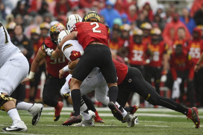 Shane Cockerille (No. 2) was the Terps' second-leading tackler last season. 
