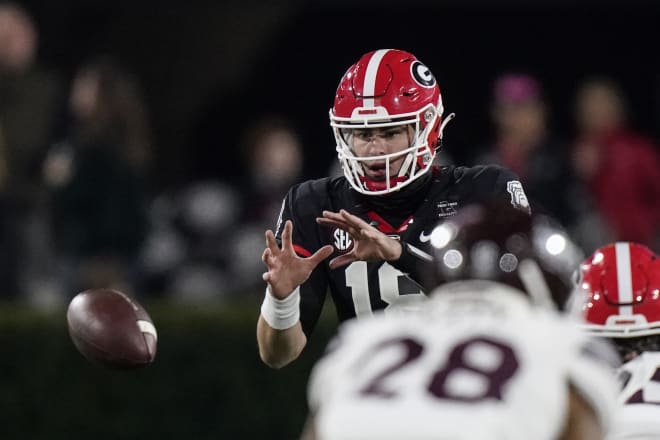 J.T. Daniels threw for 401 yards and four touchdowns on Saturday.