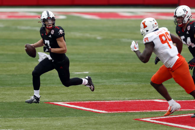 Quarterback Luke McCaffrey committed four turnovers before getting benched in the fourth quarter.