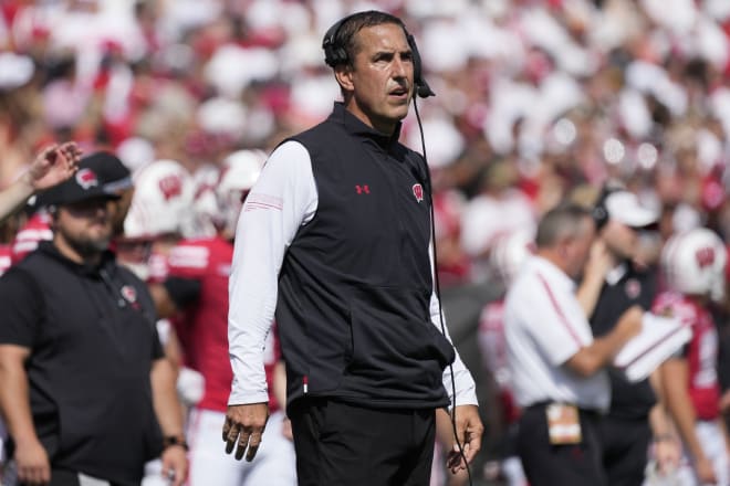 Luke Fickell is in his second season at Wisconsin.