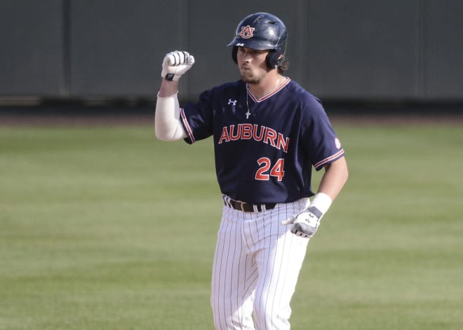 Conor Davis has been swinging a hot bat for Auburn in the last five games.