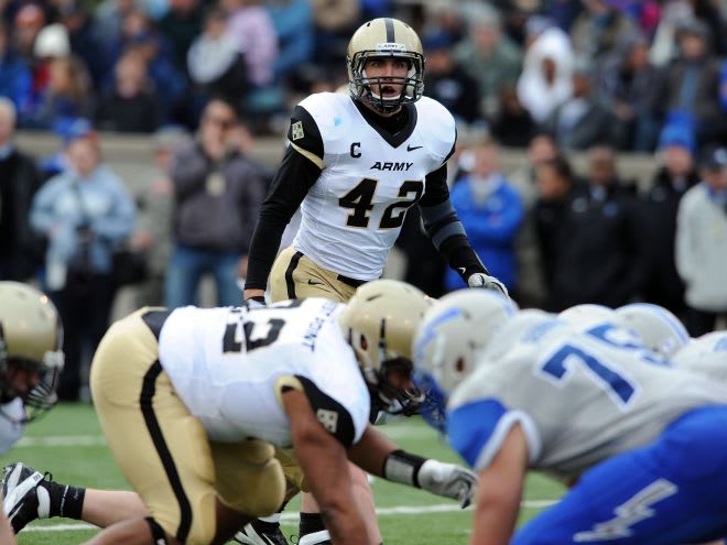 Linebacker Andrew Rodriguez during his playing days in the Black & Gold of the Army Black Knights