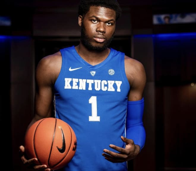 Chris Livingston during his official visit to Kentucky 