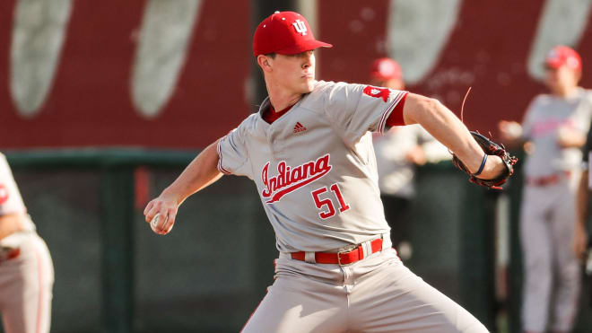 McCade Brown became the 18th Hoosier to be taken in the top-5 rounds of the MLB Draft. (IU Athletics)