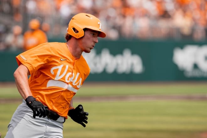 NCAA Baseball Jersey Zane Denton Tennessee Volunteers #44 Gray 2023 College World Series