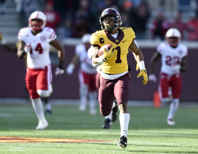Running back Rodney Smith returns to Minnesota after producing over 3,200 rushing and receiving yards the last three seasons for the Gophers.