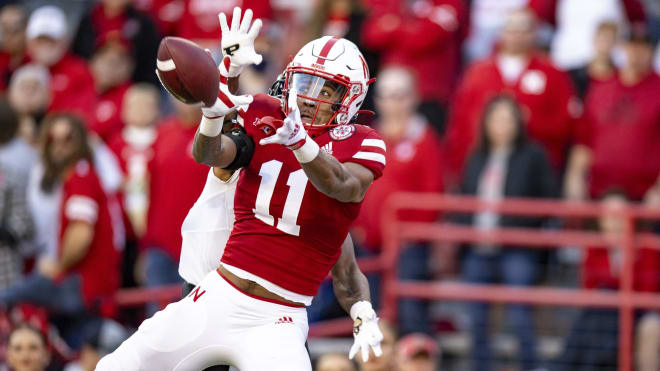 Clark hauls in an interception against NIU