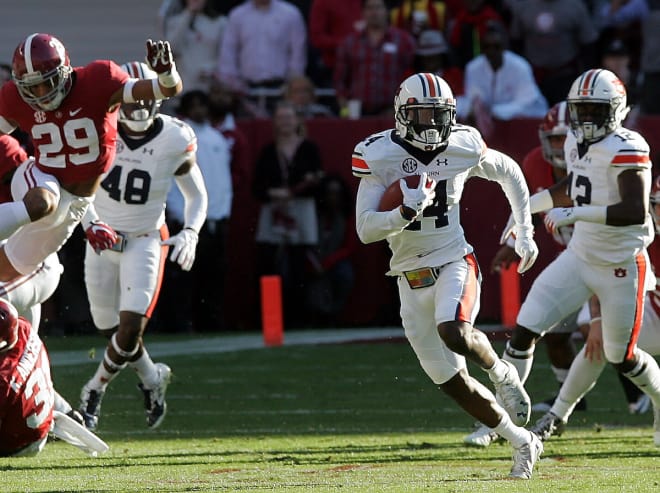 Roberts had a big punt return in the Iron Bowl.