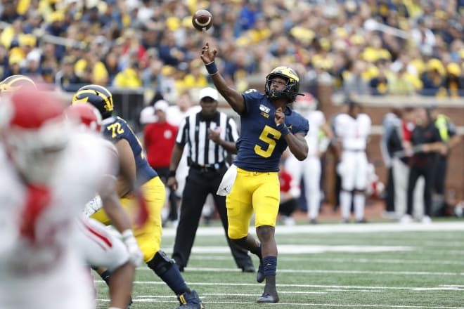 Michigan Wolverines football QB Joe Milton is gunning for the starting job. 