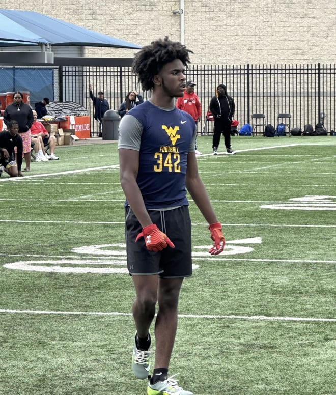 Washington impressed during his camp stop at West Virginia.