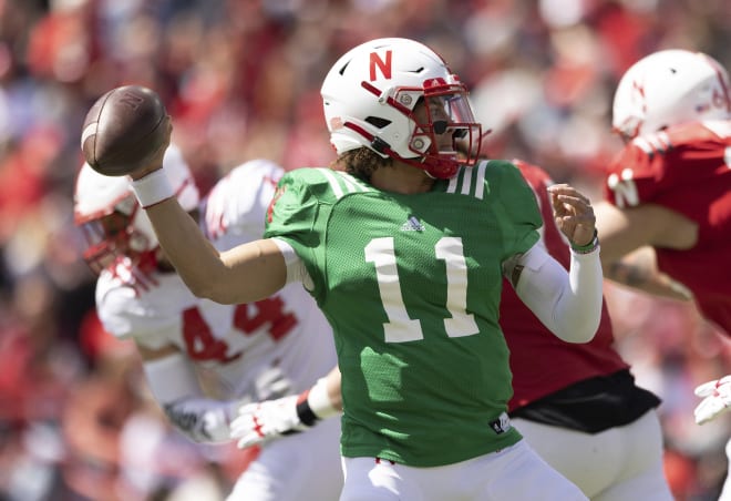 Nebraska quarterback Casey Thompson