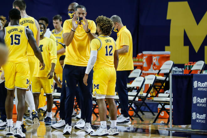 Michigan Wolverines basketball head coach Juwan Howard and his team have a 19-3 record heading into the postseason.