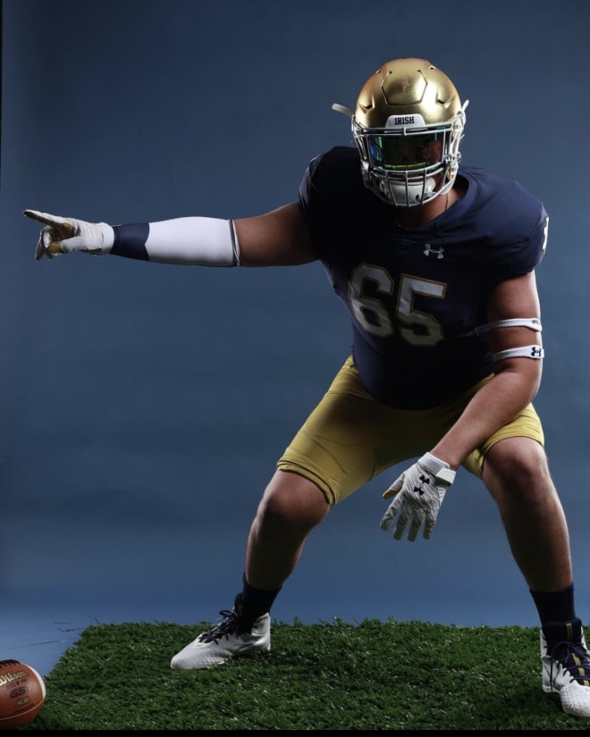 2023 offensive lineman Sullivan Absher tabbed the Irish in his top three on Friday. 