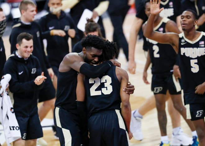 Purdue's Trevion Williams and Jaden Ivey