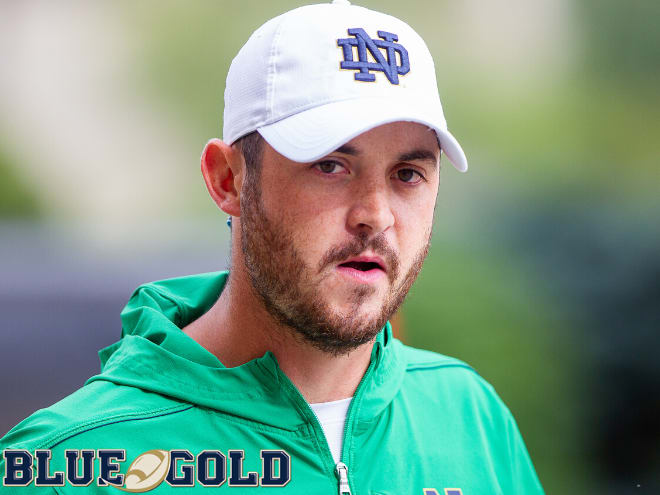 Notre Dame offensive coordinator Tommy Rees