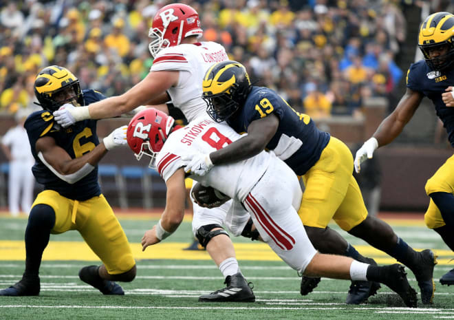 Michigan Wolverines football junior defensive end Kwity Paye's six tackles were the second most on the team on Saturday.