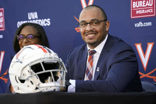 Tony Elliott is introduced as UVa's new football coach on December 13th.