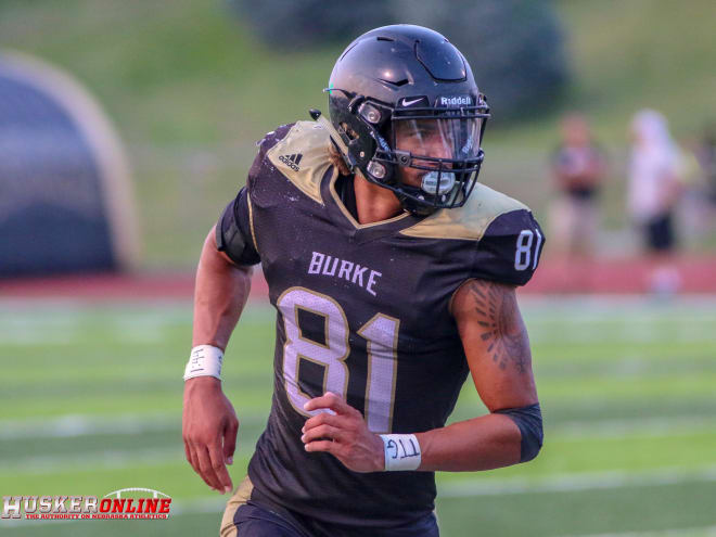 Omaha Burke tight end Chris Hickman has committed to Nebraska.